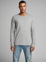 T-shirt manche longue Basic O-neck gris