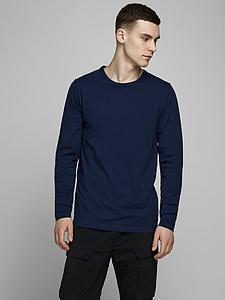 T-shirt manche longue Basic O-neck marine