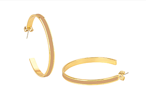 Boucle d'oreilles créoles Bangle desert