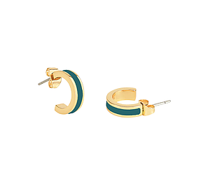Boucles d'oreilles mini créole Bangle bleu parma