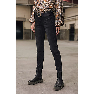 Jeans Alexa taille haute court bull