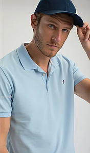 Polo Gesbio ciel et indigo