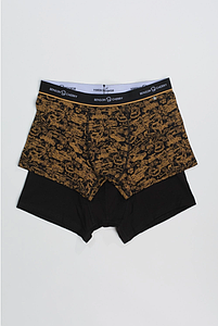 Boxer 2 pièces Wonn noir-jaune
