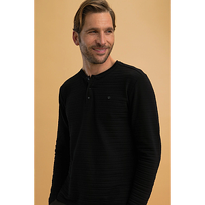T-shirt manche longue Titus noir