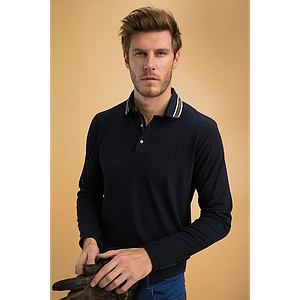 Polo manches longues Galloislong marine