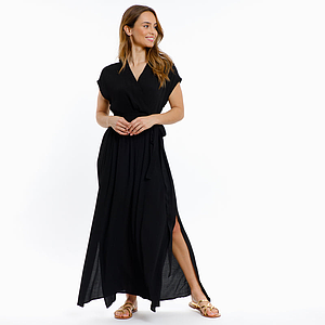 Robe Danna black 100% Viscose