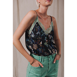 Top Selia florescent black