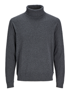 Pull à col roulé Basic Dark Grey Melange