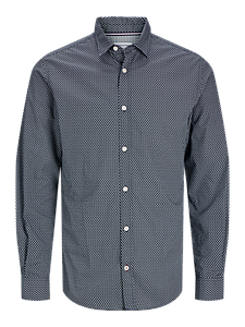 Chemise Matheo Black, White et Navy blazer