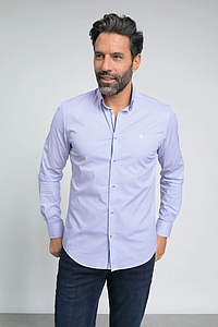 Chemise en popeline stretch Lunaire blanc