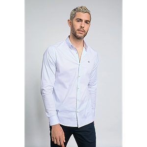Chemise en popeline stretch Lyso blanc