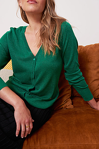 Gilet pailleté Jiliane vert
