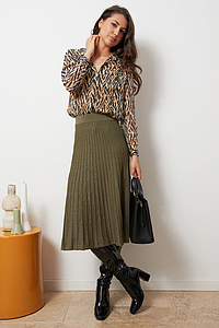 Jupe longue Jena olive