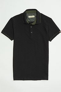 Polo manches courtes Garage Noir