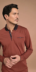 Polo manches longues Gunterlong noir