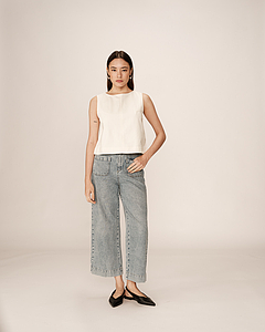 Jeans  loose taille haute Joe bleach