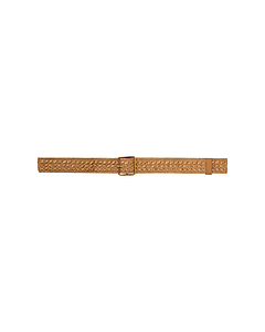 Ceinture tissé Pastille camel