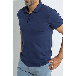 Polo manches courtes Ghost bleu-nuit