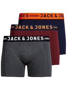 Boxer clichfield Pack 3 pièces burgundy