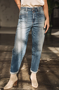 Jeans taille haute Edita Siclian