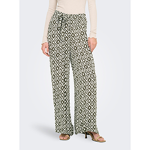 Pantalon fluide Pakja balsam green et black